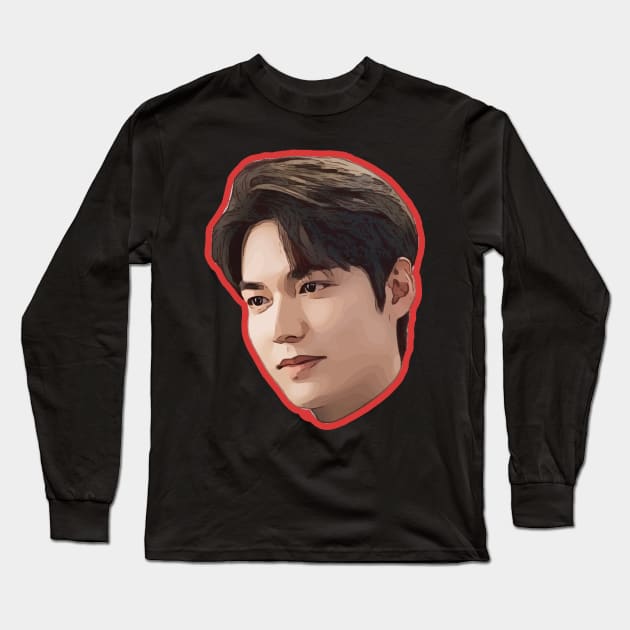 Lee Min Ho - Korean Actor Long Sleeve T-Shirt by Playful Creatives